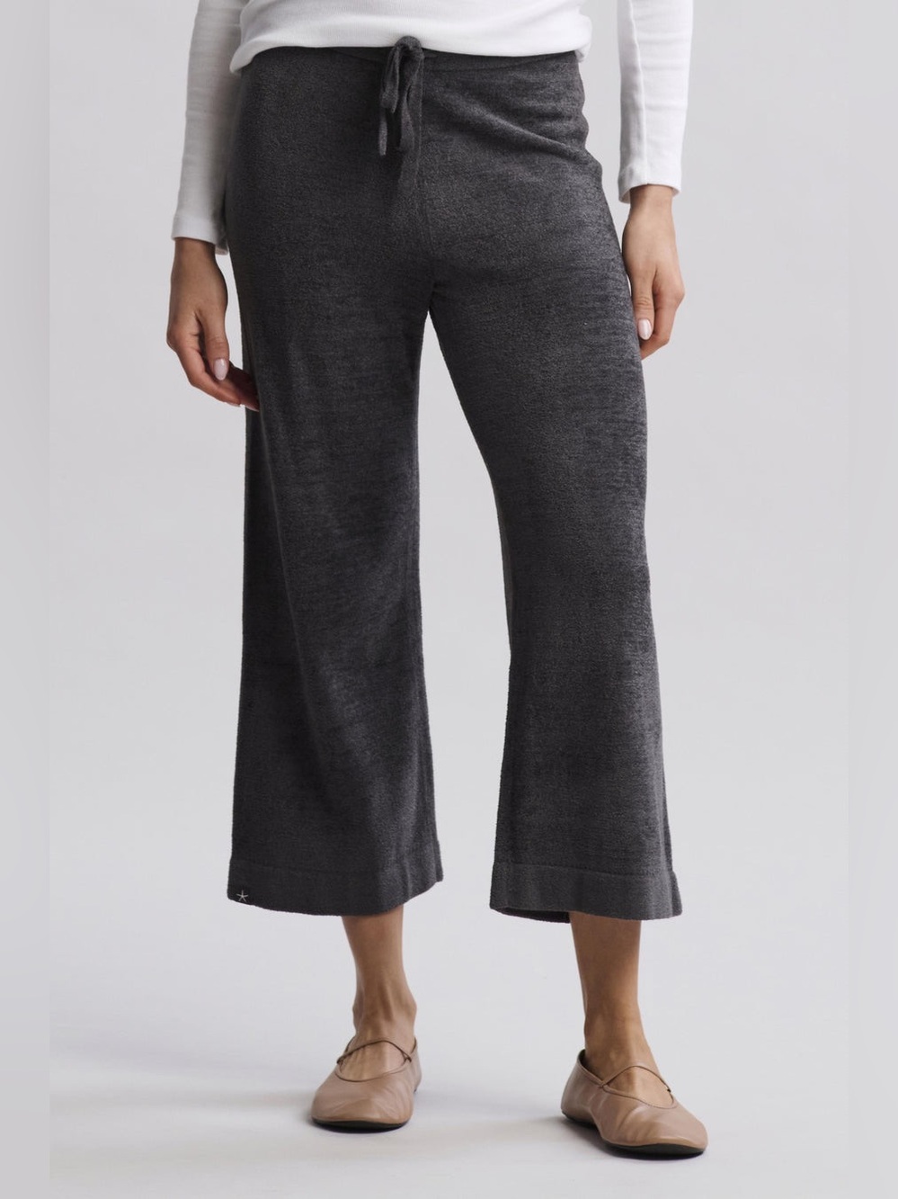 Barefoot Dreams CozyChic Ultra Lite Culotte Lounge Pants | Heather Gray | Small